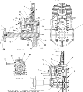 Transmission (Lh) Diagram and Parts List for RZT-S42ZERO (17AVCEDS710)(2016) Cub Cadet Lawn Tractor